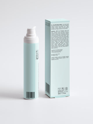 Collagen Night Cream with packaging on display.