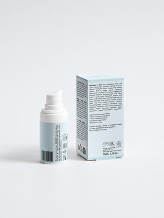 Wrinkle Smoothing Eye Cream bottle and packaging, designed to rejuvenate and tighten the delicate area around the eyes.
