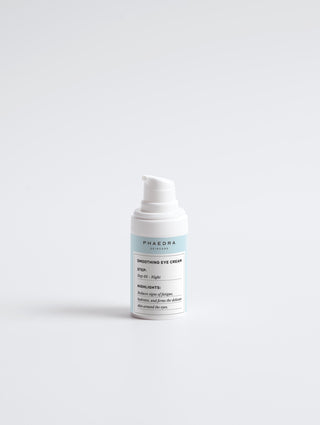 Wrinkle Smoothing Eye Cream bottle on a white background.